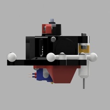 Rostock profesyonel e3d Bltouch efektör delta v6 yazıcı Hotend Görünüşe yanardağ max Oto seviye 3d print model - Mito3D