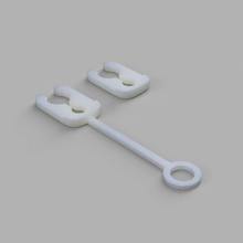 simples Bowden clipes grampo bowdenclip push fit empurrar apropriado pneumático 3d print model - Mito3D