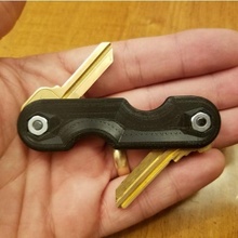 simples dobrando chave suporte chaveiro 3d print model - Mito3D