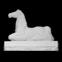 Pferd Ort Sieges Park Scan Geschichte Statue historisch 3d print model - Mito3D
