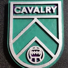 Kavallerie fc Logo Fußball rot Kanada canpl 3d print model - Mito3D