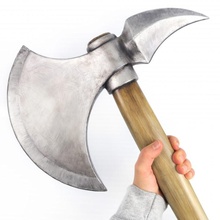 half-moon axe props & cosplay battleaxe wheeloftime fantasyweapons perrin'saxe perrinaybara wot 3d print model - Mito3D