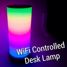 wifi controlled desk lamp & garden electronics iot ws2812b ws2812 light arduinowithcraftbot 3d print model - Mito3D