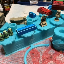 base holder block rotating miniature paint holder tabletop