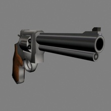 44 magnum-Revolver david turner fps gun magnum Pistole revolver schützen Schuss Waffe 3d print model - Mito3D
