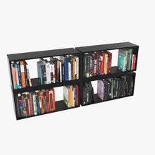 100 modern books architecture collection conti cover design elements interior model renato shelf styled 3d print model - Mito3D