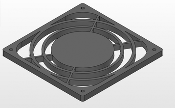 120 120 mm fan case cover fan 3dprinting cover mesh electronics