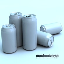 12 16oz latas de refrigerante alumínio bebidas podem recipiente beber alimentos a cozinha machuniverse modelo embalagem pop soda armazenamento 3d print model - Mito3D