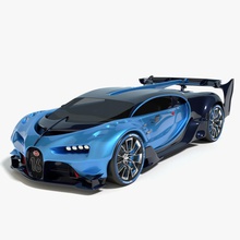 2016 bugatti vision gran turismo automobile blu auto concetto elegante veloce grand gt i3dpro007 di lusso modello realistici sport super il veicolo veyron visione 3d print model - Mito3D
