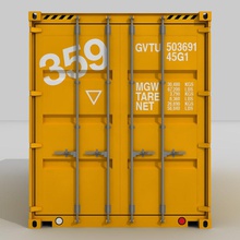 20 ft shipping container boat box brian coates cargo commercial crane crate docking industrial iso logistics model port sea trailer train transport transportation truck watercraft 3d print model - Mito3D