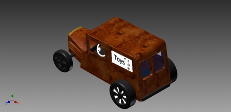 33 willis panel truck toy wood car vehicles 3d print model - Mito3D