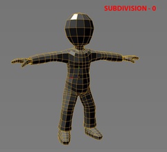 3d modelo do personagem dos desenhos animados o chrisroll homem pessoas 3d print model - Mito3D