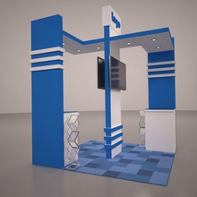 3d exhibition stand design 03 architettura booth collezione società il eventi ewebbers mostra interni modello office scena spettacolo spazio commercio 3d print model - Mito3D