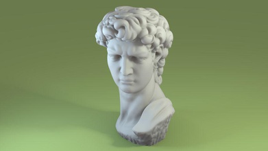 3d scan david bust 1 ancient character greek guys historical human legend male man model myth mythical mythology people realistic rome statue x theduke 3d print model - Mito3D