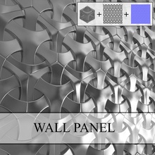 3d wall panel 4 Architektur Kunst deco Dekoration Dekorative design Elemente fertig Möbel Innenraum k v p Metall Modell moulding ornament tile Wand 3d print model - Mito3D