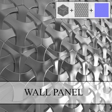 3d wall panel 4 architecture art deco decoration decorative design elements finished furniture interior k v p metal model moulding ornament tile 3d print model - Mito3D