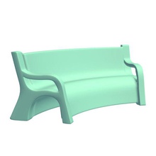 abstract bench c shaped inside v1 cshaped furniture printable lowpoly 3d print model - Mito3D
