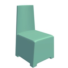 abstractchair v1 abstraite président cube évasée le mobilier imprimable lowpoly 3d print model - Mito3D