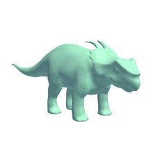 achelousaurus v1 dinozorlar yazdırılabilir lowpoly 3d print model - Mito3D