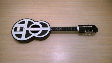 akustik gitar müzik alet 3d print model - Mito3D