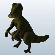 acristavus v1 dinozorlar yazdırılabilir lowpoly 3d print model - Mito3D