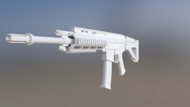 acw-r bf3 acr acw r acwr Waffen medium poly 3d print model - Mito3D