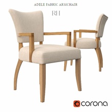 adele fabric armchair chair furnishings furniture lounge model visualife 3d print model - Mito3D