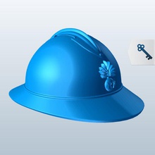 adrian helmet v2 apparel printable lowpoly 3d print model - Mito3D