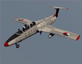 aero l-29 de la fuerza aérea checa 29 aire aeronave avión luchador l matesmc militar modelo plano 3d print model - Mito3D