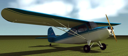 aeroncazip aeronca zip des avions en avion d'affaires la lumière pilote privé l'hélice sport vintage whyme26 3d print model - Mito3D