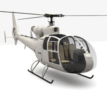 aerospatiale gazelle helicopter 3d 3dguarantee aircraft airplane airport business city engine fly game gta machine military model plane private propeller race realistic sky speed sport vehicle war white 3d print model - Mito3D