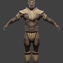afican warrior shaka zulu 3d african anatomy assegai blender body character ebony guys human king leopard male man model nel nguni shield skin south spear unnamedart yeshua yeshuanel 3d print model - Mito3D