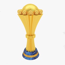 Afrika Kupası milleti 1 3 3d alabaster afcon ödüller caf şampiyon taç kap futbol altın madalya model Milletler yer plak ödül kurdele spor oyuncak parça kupa zafer kazanan 3d print model - Mito3D