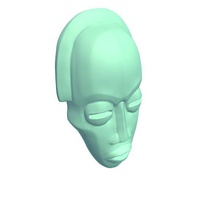 africanmask4 v1 african mask 4 apparel printable lowpoly 3d print model - Mito3D