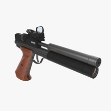 air gun airgun collimator equipment hunt lightmodel max model outdoor pcp pistol pneumatics realistic reflector reflex shot sight sport vray weapon 3d print model - Mito3D