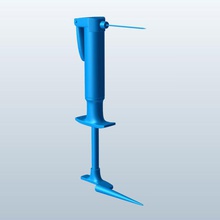 air pump corkscrew v1 tools equipment printable lowpoly 3d print model - Mito3D