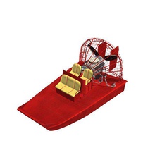 airboat-v1 airboat Schiffe seacraft bedruckbar ist lowpoly 3d print model - Mito3D
