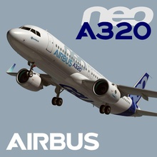 airbus a320 neo 320 o ar a aeronaves avião de aeroporto civis comerciais egpjet3d jogo jet jumbo modelo passageiro sim super transporte 3d print model - Mito3D