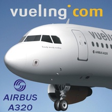 airbus a320 vueling 320 aircraft airliner airplane airport civilian commercial egpjet3d game jet model passenger plane sim transport 3d print model - Mito3D