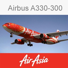 airbus a330 air asia aircraft airliner airplane airport civilian commercial egpjet3d game jet model passenger plane sim transport 3d print model - Mito3D