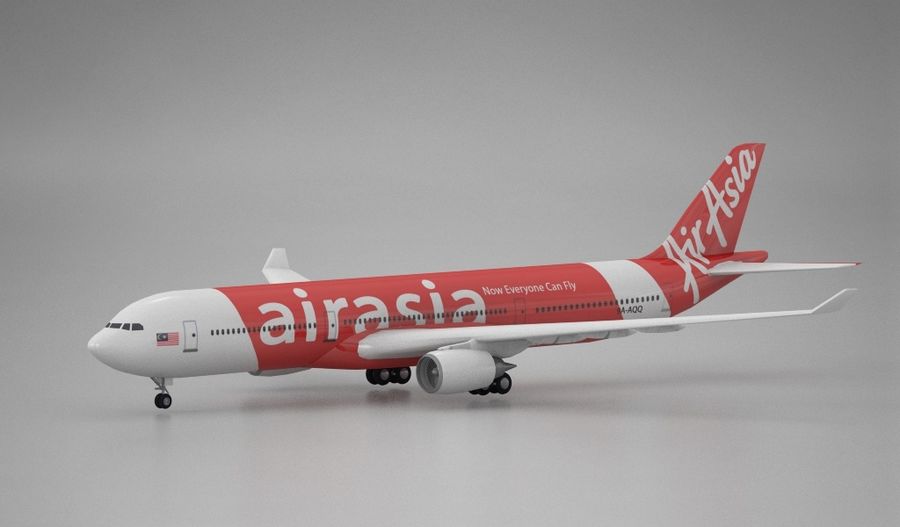 airbus a330 airasia 200 300 330 3ds air aircraft airline airliner airplane airways asia commercial jet lufthansa model plane termixx 3D print model - Mito3D