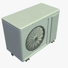 airconditioner v4 air conditioner household items printable lowpoly 3d print model - Mito3D