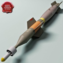 aircraft bomb gbu-12 paveway 12 3d molier 3ds 82 aerial air army destroy fighter force gbu laser marine max military missile mk model nato navy projectile rocket us weapon 3d print model - Mito3D