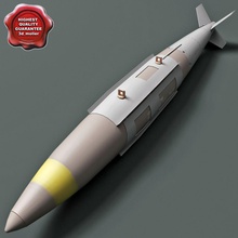 aircraft bomb gbu-32 jdam mk83 warhead 32 3d molier 3ds 83 air army destroy fighter force gbu gps gravity marine max military missile mk model nato navy projectile rocket us weapon 3d print model - Mito3D