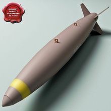 aircraft bomb mk-84 3d molier 84 air army carrier destroy fighter force general gps hammer marine mark max military missile mk model nato projectile purpose rocket us weapon 3d print model - Mito3D