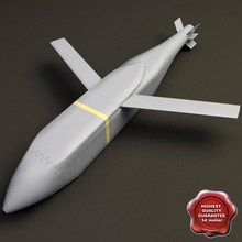 aircraft missile agm-154 jsow 154 3d molier 3ds agm air anti army bomb destroy fighter force marine max military model nato navy projectile rocket us weapon 3d print model - Mito3D