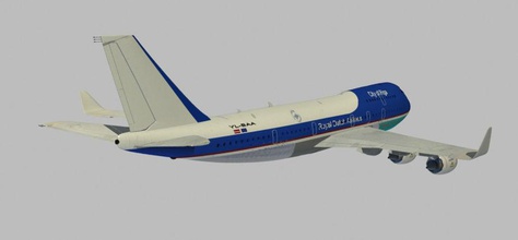avión 747 la aeronave boeing comercial jet jumbo khreks modelo plano 3d print model - Mito3D