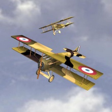 aereo spad vii biplano aero aeromobili chrisz3d doppeldecker fighter storico kampflugzeug militare modello piano guerra mondo ww1 3d print model - Mito3D