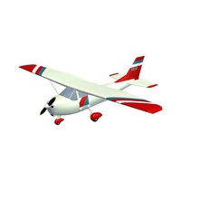 airplane v2 light aircraft printable lowpoly 3d print model - Mito3D
