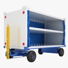 airport baggage cart 10 aircraf aircraft airline airplane bag cargo commercial container diesel v dolly industrial luggage machine model pallet plane tow tractor trailer transport transportation utility 3d print model - Mito3D